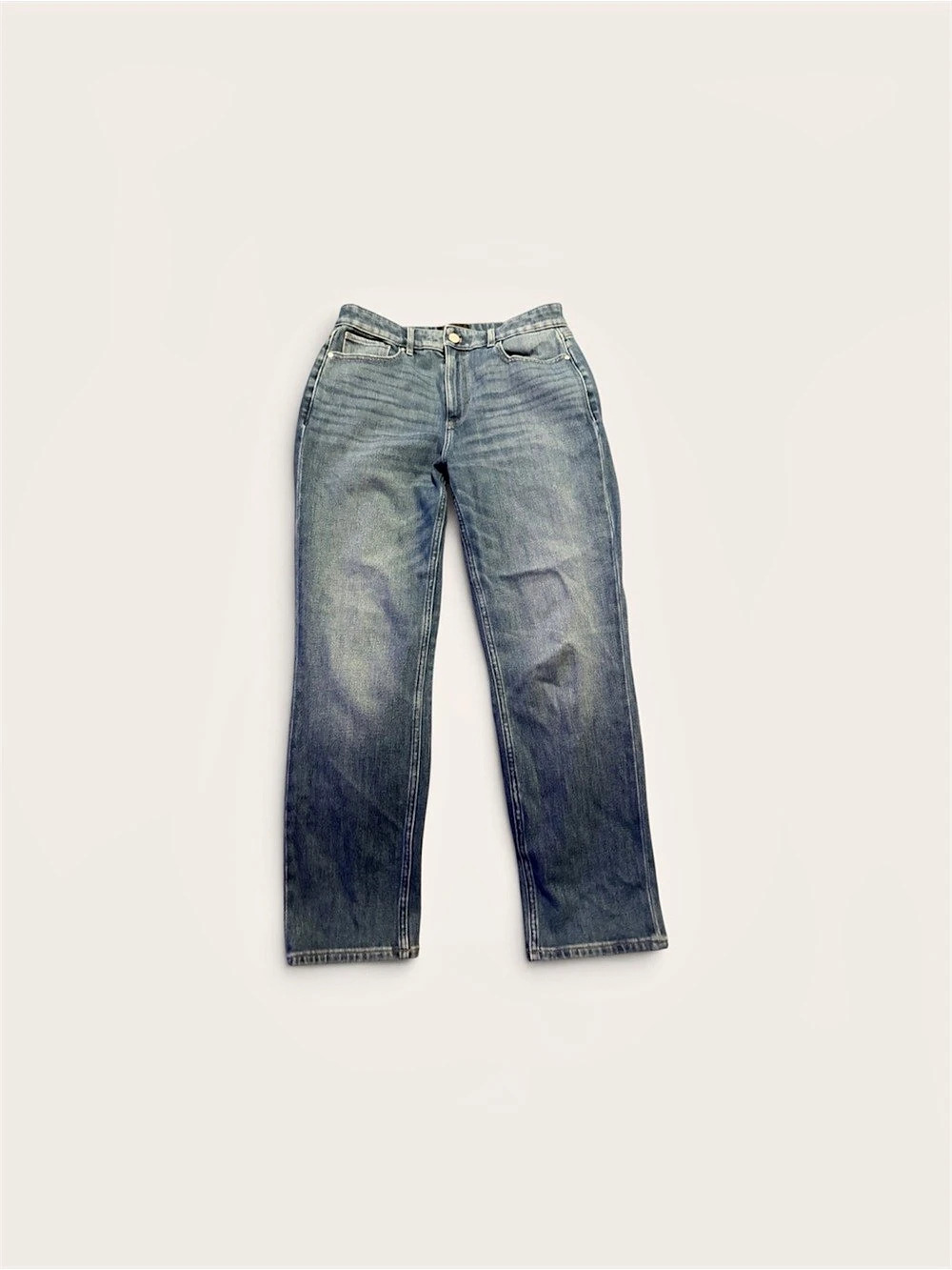 Hollister Low-Rise Relaxed Straight Leg Jeans Waist 28 Blue